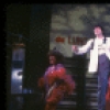 Actor James Weissenbach (C, who was replaced during previews) w. cast in a scene fr. the Broadway musical "Merrily We Roll Along." (New York)