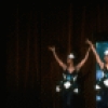 Dancers in a scene fr. the Broadway musical revue "Black and Blue." (New York)