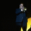 Trumpet player Jake Porter in a scene fr. the Broadway musical revue "Black and Blue." (New York)