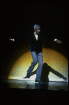 Dancer Jimmy Slyde in a scene fr. the Broadway musical revue "Black and Blue." (New York)