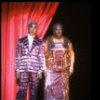 Dancer Bunny Briggs (L) & singer Linda Hopkins (R) in a scene fr. the Broadway musical revue "Black and Blue." (New York)