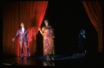 Dancer Bunny Briggs (L) & singer Linda Hopkins (R) in a scene fr. the Broadway musical revue "Black and Blue." (New York)