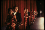 Dancers in a scene fr. the Broadway musical revue "Black and Blue." (New York)