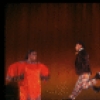 Singer Carrie Smith & dancers (2L-R) Eugene Fleming, Kevin Ramsey & Ted Levy in a scene fr. the Broadway musical revue "Black and Blue." (New York)