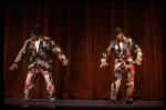 Dancers in a scene fr. the replacement cast of the Broadway musical revue "Black and Blue." (New York)
