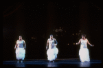 Singers (L-R) Linda Hopkins, Carrie Smith & LaVern Baker in a scene fr. the replacement cast of the Broadway musical revue "Black and Blue." (New York)