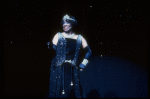 Singer LaVern Baker in a scene fr. the replacement cast of the Broadway musical revue "Black and Blue." (New York)