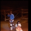 Actors Laurence Guittard & Christine Andreas in a scene fr. the Broadway revival of the musical "Oklahoma!." (New York)