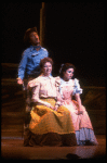 Actors (L-R) Laurence Guittard, Mary Wickes & Christine Andreas in a scene fr. the Broadway revival of the musical "Oklahoma!." (New York)