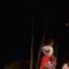 Actress Christine Andreas (R) w. cast in a scene fr. the Broadway revival of the musical "Oklahoma!." (New York)