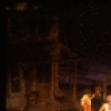 Actor Harry Groener (C) w. dancers in a scene fr. the Broadway revival of the musical "Oklahoma!." (New York)