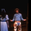 Actors Christine Andreas & Laurence Guittard in a scene fr. the Broadway revival of the musical "Oklahoma!." (New York)