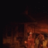 Actor Bruce Adler (R) w. cast in a scene fr. the Broadway revival of the musical "Oklahoma!." (New York)