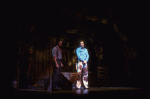 Actors (L-R) Martin Vidnovic & Laurence Guittard in a scene fr. the Broadway revival of the musical "Oklahoma!." (New York)