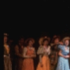 Actors (5L-C) Harry Groener, Christine Ebersole, Laurence Guittard & Christine Andreas w. cast in a scene fr. the Broadway revival of the musical "Oklahoma!." (New York)