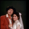 Actors Christine Andreas & Joel Higgins in a publicity shot fr. the replacement cast of the Broadway revival of the musical "Oklahoma!." (New York)