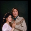 Actors Christine Andreas & Joel Higgins in a publicity shot fr. the replacement cast of the Broadway revival of the musical "Oklahoma!." (New York)