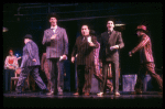 Actors (3L-R) Christian Kauffmann, Raymond Serra & Jim Fyfe in a scene fr. the Broadway musical "Legs Diamond." (New York)