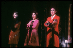 Actresses (L-R) Randall Edwards, Christine Andreas (whose role was eliminated during previews) & Julie Wilson in a scene fr. the Broadway musical "Legs Diamond." (New York)