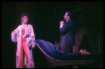 Actors Peter Allen & Julie Wilson in a scene fr. the Broadway musical "Legs Diamond." (New York)