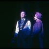 Actors Christine Andreas (whose role was eliminated during previews) & Peter Allen in a scene fr. the Broadway musical "Legs Diamond." (New York)