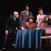 Actors Joe Silver (L), Christian Kauffmann (2L) & Julie Wilson (2R) in a scene fr. the Broadway musical "Legs Diamond." (New York)