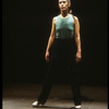 Actress/writer/director Meredith Monk in a scene fr. the Off-Broadway play "Specimen Days." (New York)