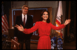 Actors Suzanne Pleshette & Richard Mulligan in a scene fr. the Broadway play "Special Occasions." (New York)