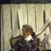 Actors (L-R) Donald Moffat, Kathryn Meisle & Elizabeth McGovern in a scene fr. the New York Shakespeare Festival production of the play "As You Like It" at the Delacorte Theater in Central Park. (New York)