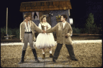 Actors (L-R) Jake Weber, Kathryn Meisle & Elizabeth McGovern in a scene fr. the New York Shakespeare Festival production of the play "As You Like It" at the Delacorte Theater in Central Park. (New York)