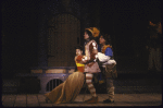 Actors (L-R) Marisa Tomei, John Michael Higgins & Howard Samuelsohn in a scene fr. the New York Shakespeare Festival production of the play "Comedy of Errors" at the Delacorte Theater in Central Park. (New York)