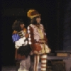 Actors (L-R) Peter Jacobson, Boyd Gaines & Marisa Tomei in a scene fr. the New York Shakespeare Festival production of the play "Comedy of Errors" at the Delacorte Theater in Central Park. (New York)