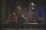 Actors (L-R) Jared Harris, Daniel Oreskes and Miguel Perez in a scene from the New York Shakespeare Festival production of the play "Henry IV Part 1." (New York)