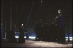Actor Richard Russell Ramos (3L) & Thomas Gibson (R) w. cast in a scene fr. the New York Shakespeare Festival production of the play "Henry IV Part 2." (New York)