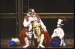 Actors (L-R) Louis Zorich & Jason S. Woliner in a scene fr. the New York Shakespeare Festival production of the play "Henry IV Part 2." (New York)