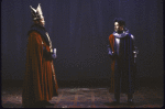Actors (L-R) Rodney Scott Hudson & Arnold Molina in a scene fr. the New York Shakespeare Festival production of the play "Henry IV Part 2." (New York)