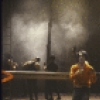 Actors in a scene fr. the New York Shakespeare Festival production of the play "Henry IV Part 2." (New York)