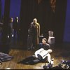 Actors (C) Peter Francis James & Kevin Kline in a scene fr. the New York Shakespeare Festival production of the play "Hamlet." (New York)