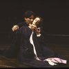Actors Kevin Kline & Dana Ivey in a scene fr. the New York Shakespeare Festival production of the play "Hamlet." (New York)