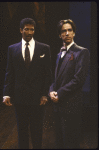 Actors (L-R) Reg E. Cathey & Philip Goodwin in a scene fr. the New York Shakespeare Festival production of the play "Hamlet." (New York)