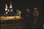 Actors (L-R) Brian Murray, Dana Ivey, Susan Gabriel & Clement Fowler in a scene fr. the New York Shakespeare Festival production of the play "Hamlet." (New York)