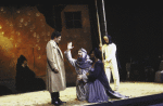 Actors (L-R) Campbell Scott, Stephen Mellor and Saundra McClain in a scene from the New York Shakespeare Festival production of the play "Pericles." (New York)