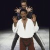 Actors (Top-Bottom) Christopher Walken & Raul Julia in a scene fr. the New York Shakespeare Festival production of the play "Othello" at the Delacorte Theater in Central Park. (New York)