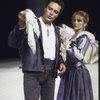 Actors Christopher Walken & Mary Beth Hurt in a scene fr. the New York Shakespeare Festival production of the play "Othello" at the Delacorte Theater in Central Park. (New York)