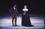 Actress Kathryn Meisle (R) in a scene fr. the New York Shakespeare Festival production of the play "Othello" at the Delacorte Theater in Central Park. (New York)