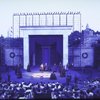 Full stage shot fr. the New York Shakespeare Festival production of the play "Othello" at the Delacorte Theater in Central Park. (New York)