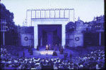 Full stage shot fr. the New York Shakespeare Festival production of the play "Othello" at the Delacorte Theater in Central Park. (New York)