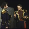 Actors (L-R) Kevin Kline & Brian Murray in a scene fr. the New York Shakespeare Festival production of the play "Much Ado About Nothing" at the Delacorte Theater in Central Park. (New York)