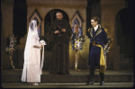 Actors (L-R) Phoebe Cates, Richard Woods & Don Reilly in a scene fr. the New York Shakespeare Festival production of the play "Much Ado About Nothing" at the Delacorte Theater in Central Park. (New York)