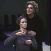 Actresses (L-R) Ashley Crow & Irene Worth in a scene fr. the New York Shakespeare Festival  production of the play "Coriolanus." (New York)